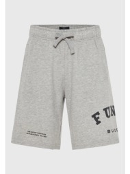 ανδρική βερμούδα αθλητική με τυπωμένο logo