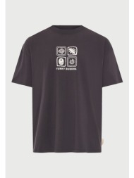 ανδρικό oversized t-shirt με τύπωμα στην πλάτη