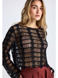 γυναικεία μπλούζα με αραιή πλέξη