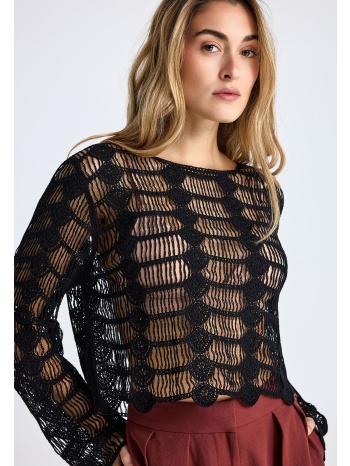γυναικεία μπλούζα με αραιή πλέξη