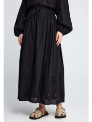 maxi φούστα με διάτρητο σχέδιο