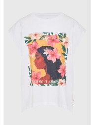 γυναικεία αμάνικη μπλούζα με τύπωμα