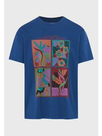 ανδρικό relaxed t-shirt με τύπωμα από βαμβάκι