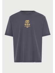 ανδρικό relaxed t-shirt με τύπωμα στην πλάτη