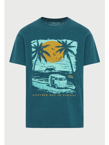 ανδρικό t-shirt με τύπωμα από βαμβάκι