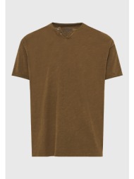 ανδρικό βαμβακερό t-shirt με v-neck - the essentials