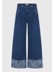 γυναικείο wide leg jean παντελόνι