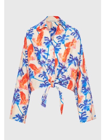 γυναικείο πουκάμισο με exotic τύπωμα