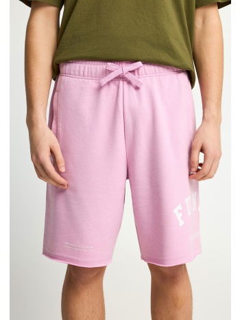 ανδρική βερμούδα αθλητική με τυπωμένο logo