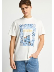 ανδρικό βαμβακερό t-shirt με τύπωμα