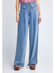 γυναικείο παντελόνι απο lyocell με όψη denim