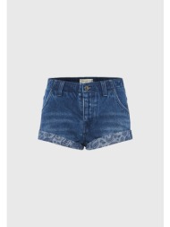 γυναικείο τζιν σορτς με ρεβέρ
