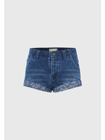 γυναικείο τζιν σορτς με ρεβέρ