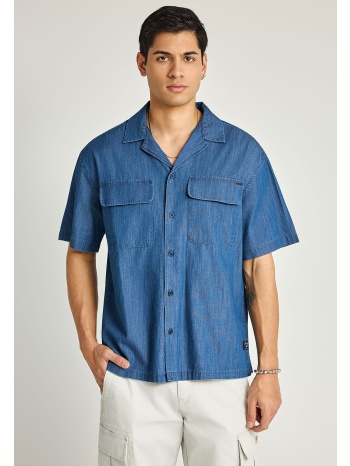 ανδρικό oversized βαμβακερό πουκάμισο