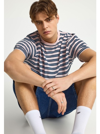ανδρικό ριγέ t-shirt από βαμβάκι