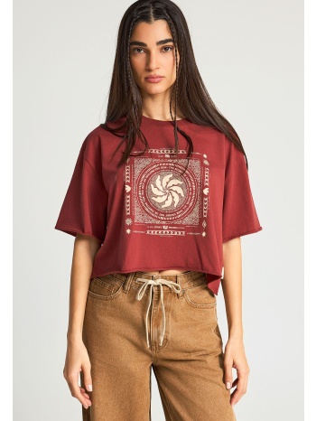 γυναικείο loose fit t-shirt με τύπωμα