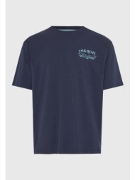 ανδρικό relaxed t-shirt με τύπωμα στην πλάτη