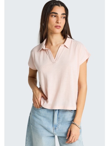 γυναικείο t-shirt με γιακά - the basics collection