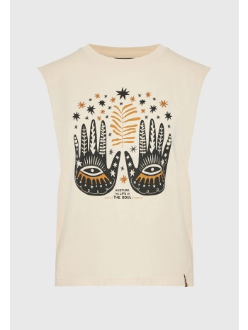 γυναικείο αμάνικο t-shirt με τύπωμα