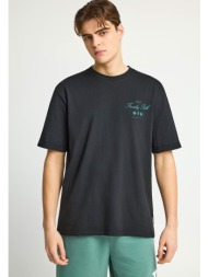 ανδρικό βαμβακερό relaxed t-shirt με τύπωμα