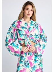 γυναικείο πουκάμισο με exotic τύπωμα