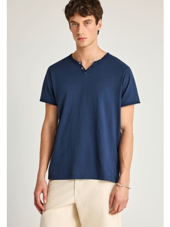 ανδρικό βαμβακερό t-shirt με v-neck - the essentials