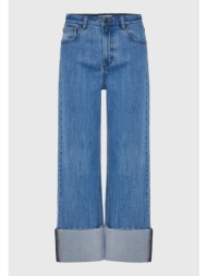 γυναικείο jean παντελόνι με ρεβέρ