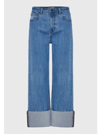 γυναικείο jean παντελόνι με ρεβέρ