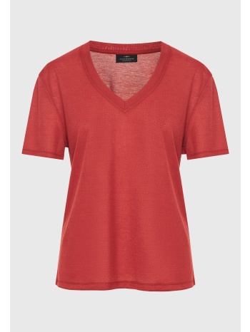 γυναικείο t-shirt με v λαιμόκοψη