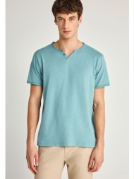 ανδρικό βαμβακερό t-shirt με v-neck - the essentials