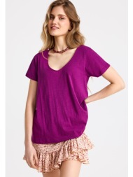 t-shirt με v λαιμόκοψη - the basics collection