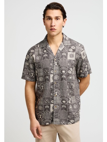 ανδρικό relaxed lyocell blend πουκάμισο