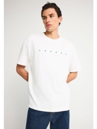 ανδρικό oversized t-shirt με τύπωμα στην πλάτη