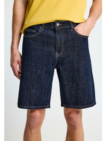 ανδρική slim tapered βερμούδα τζην -the essentials