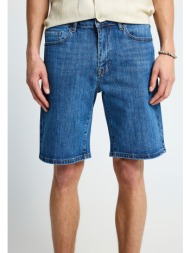 ανδρική slim tapered βερμούδα τζην -the essentials