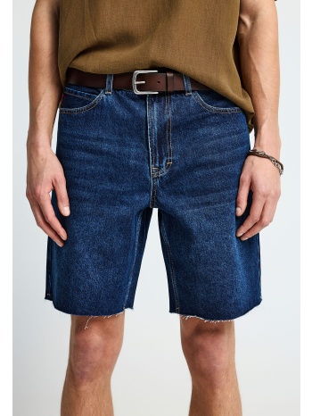 ανδρική loose βερμούδα τζην από βαμβάκι