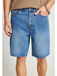 ανδρική loose βερμούδα τζην από βαμβάκι