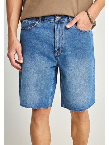 ανδρική loose βερμούδα τζην από βαμβάκι