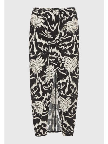 all over printed midi φούστα με άνοιγμα