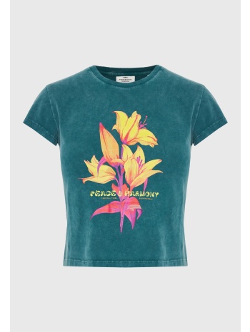 γυναικείο slim t-shirt με τύπωμα