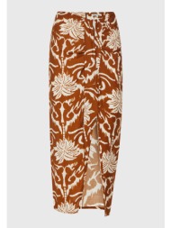 all over printed midi φούστα με άνοιγμα