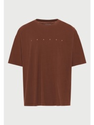 ανδρικό oversized t-shirt με τύπωμα στην πλάτη