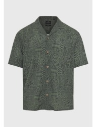 ανδρικό κοντομάνικο πουκάμισο με τύπωμα