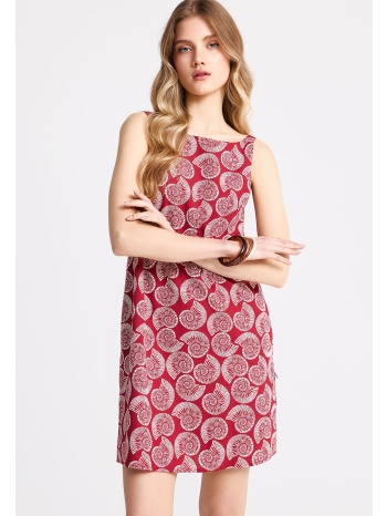 γυναικείο λινό μίνι φόρεμα