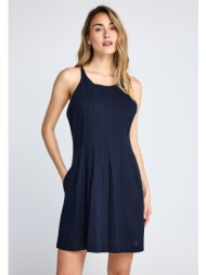 μίνι φόρεμα linen blend