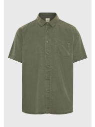 ανδρικό lyocell fabric πουκάμισο με τσέπη στο στήθος