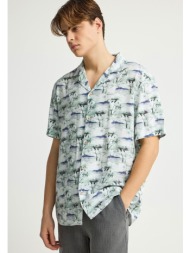 ανδρικό κοντομάνικο floral πουκάμισο