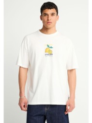 ανδρικό oversized t-shirt με τύπωμα στην πλάτη