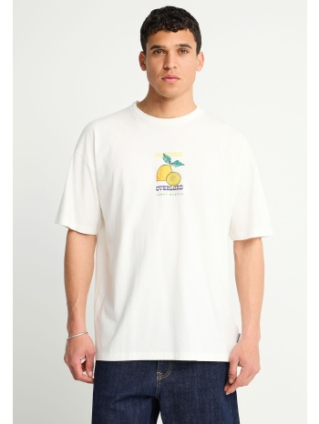 ανδρικό oversized t-shirt με τύπωμα στην πλάτη