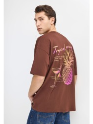 ανδρικό βαμβακερό t-shirt με τύπωμα